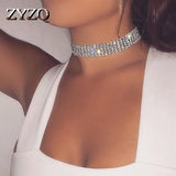 Exaggerated Bright Tie Neck Necklace for Women