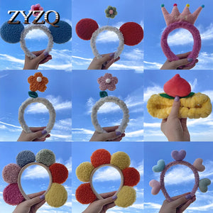 Cartoon Flower Headband for Women Crown Hairband