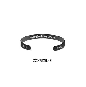 ZZXBZSL Hot Bracelet Letter Bangle Initial Alphabet Charm Cuff Jewelry
