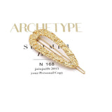 Metal Varved Hair Clip Long Clip Three-Piece Headwear