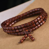 Zambia Blood Sandal Barrel Bead Bracelet Separated