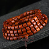 Zambia Blood Sandal Barrel Bead Bracelet Separated