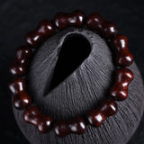 Zambian Blood Sandalwood Bamboo Beads Jujube Wenwan Barrel Bracelet