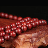 Zambian Red Sandalwood Buddhist Prayer Beads 0.8cm*108 Bracelet