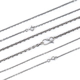 Real Pure 925 Sterling Silver Chain Necklace Allergy-Free