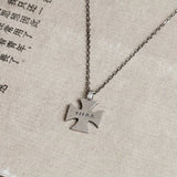 Hip Hop Men's 925 Sterling Silver Cross Necklace Rock Punk Pendant