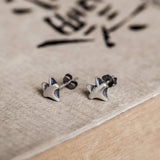 925 Sterling Silver Fox Stud Earrings for Women Girls Kids