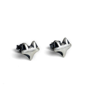 925 Sterling Silver Fox Stud Earrings for Women Girls Kids