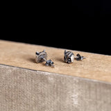 Vintage 925 Sterling Silver Owl Ear Studs