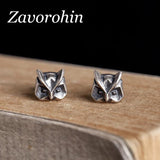 Vintage 925 Sterling Silver Owl Ear Studs