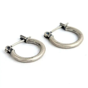 925 Silver Round Circle Hoop Earrings Allergy Jewelry Gift