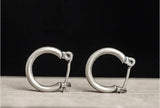 925 Silver Round Circle Hoop Earrings Allergy Jewelry Gift