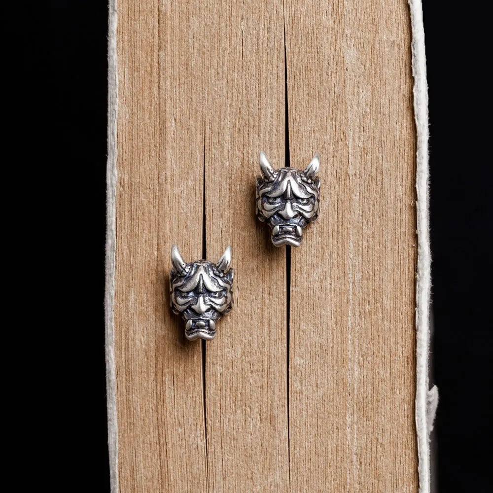 925 Silver Ghost Skull Head Earrings Halloween Punk Gift
