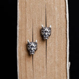 925 Silver Ghost Skull Head Earrings Halloween Punk Gift