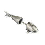 925 Sterling Silver Shark Earrings Gothic Jewelry