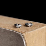 Rock Punk American Dollar Earrings 925 Sterling Silver Unisex Gift