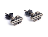Rock Punk American Dollar Earrings 925 Sterling Silver Unisex Gift