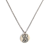 925 Silver Smiling Rabbit Pendant Necklace Gothic Punk Animal Jewelry