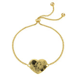 Personalized Stainless Steel Engrave Name Bracelet with Heart Charm