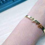 Personalized Name Bracelet Couple Jewelry Stainless Steel