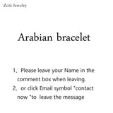 Personalized Arabic Name Bangles ID Bracelet