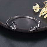Personalized Crown Arabic Name Bangles & Bracelets