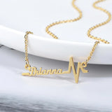 Personalized Heartbeat Name Necklace for Women