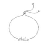 Gold Name Bracelet-Stainless Steel Letter Bracelet