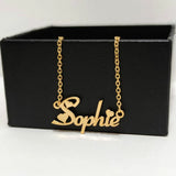 Custom Heart Font Name Necklace Stainless Steel
