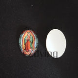 Abstract Tree Painting Glass Cabochons Beads Jewelry Findings