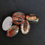 Abstract Tree Painting Glass Cabochons Beads Jewelry Findings