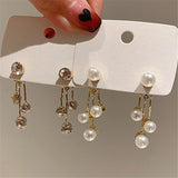 Star Dangle Earrings Long Pendant Jewelry For Girl