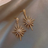 Star Dangle Earrings Long Pendant Jewelry For Girl