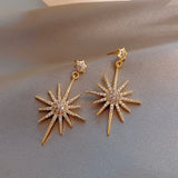 Star Dangle Earrings Long Pendant Jewelry For Girl