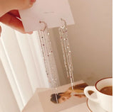 Star Dangle Earrings Long Pendant Jewelry For Girl