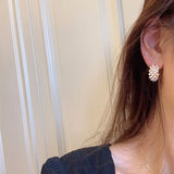 Vintage Pearl Women Hoop Earrings Retro Ins Female Jewelry