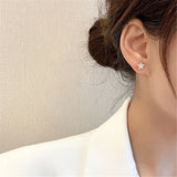 Asymmetric Star Stud Clip Earrings Long Auricle One Piece
