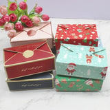 10pcs Christmas Paper Jewelry Chocolate Party Supplies Box Decoration