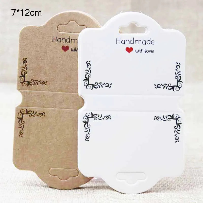 Zerong foil jewelry tag card, DIY with love necklace folded card
