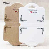 Zerong foil jewelry tag card, DIY with love necklace folded card