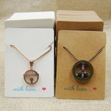Zerong Jewelry Necklace Pendant Card Good Luck Dreamcatcher/Animal Charms