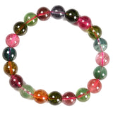 Crystal Tourmaline Bracelet Manual Bracelet Pendant Ring Rainbow Ornament Gift