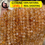 Brazil Rose Quartz Stone Beads Round Smooth Loose Beads 15''