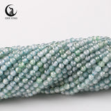 Natural Zircon Stone Beads Faceted Gemstone Rondelle 190pcs