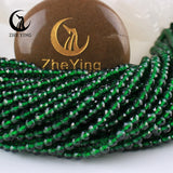 4mm Faceted Natural Zircon Stone Beads Emerald Loose Gemstone