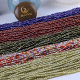 4mm Faceted Natural Zircon Stone Beads Multicolor Loose Gemstone