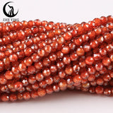 4mm Faceted Natural Zircon Stone Beads Multicolor Loose Gemstone
