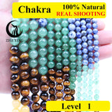 7 Chakra Gem Stone Beads for DIY Bracelet Making