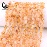 Citrine Nuggets Stone 8-10mm Loose Natural Gemstone Beads