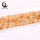 Citrine Nuggets Stone 8-10mm Loose Natural Gemstone Beads